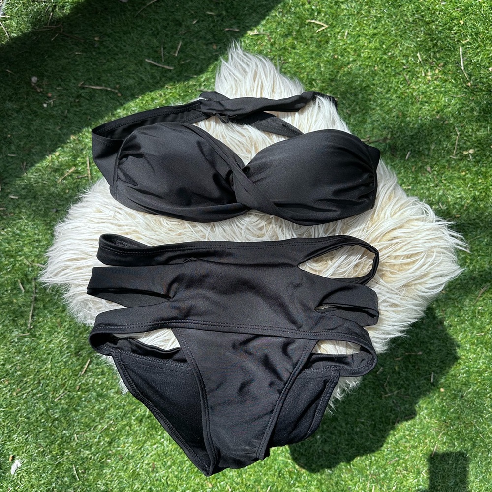 Black Bikini Set never worn small -